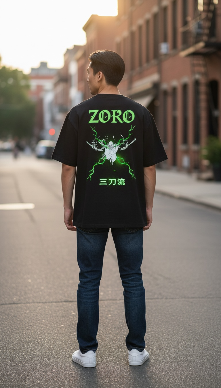 Zoro Anime Oversized Tee