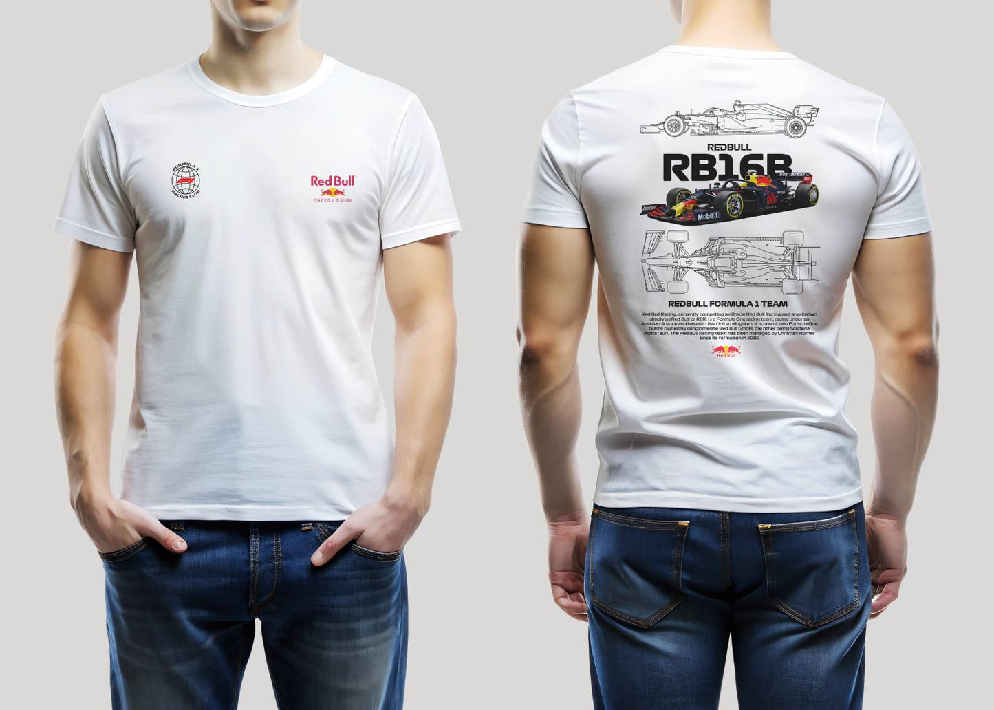 Red Bull Racing T-Shirt – Unleash the Beast of Formula 1(Regular Fit)