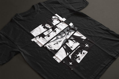 Shinobi Eyes- Anime Half Sleeve T-shirt(Regular Fit)