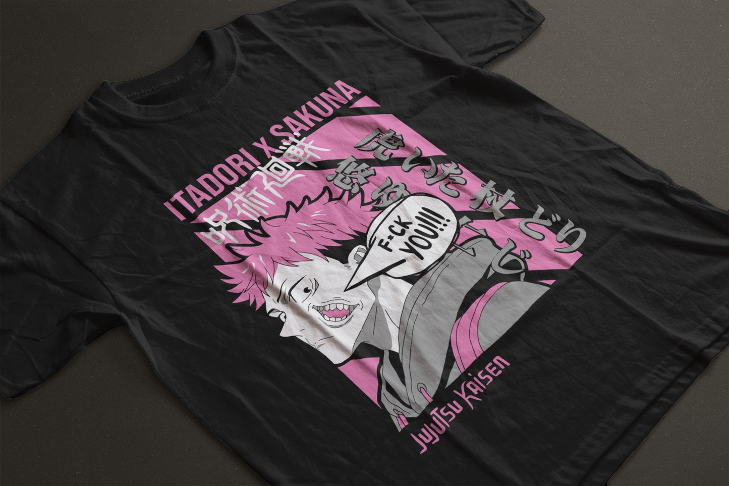 Itadori x Sakuna – Cursed Energy Tee (Regular Fit)