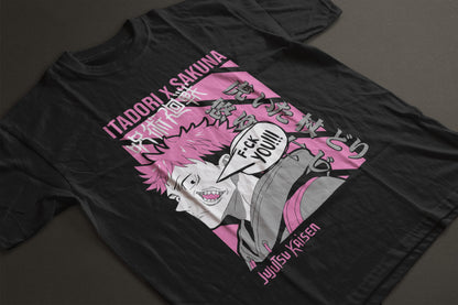 Itadori x Sakuna – Cursed Energy Tee (Regular Fit)