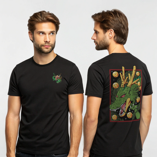 Dragon Ball Inspired Shenron Graphic T-Shirt (Regular Fit)